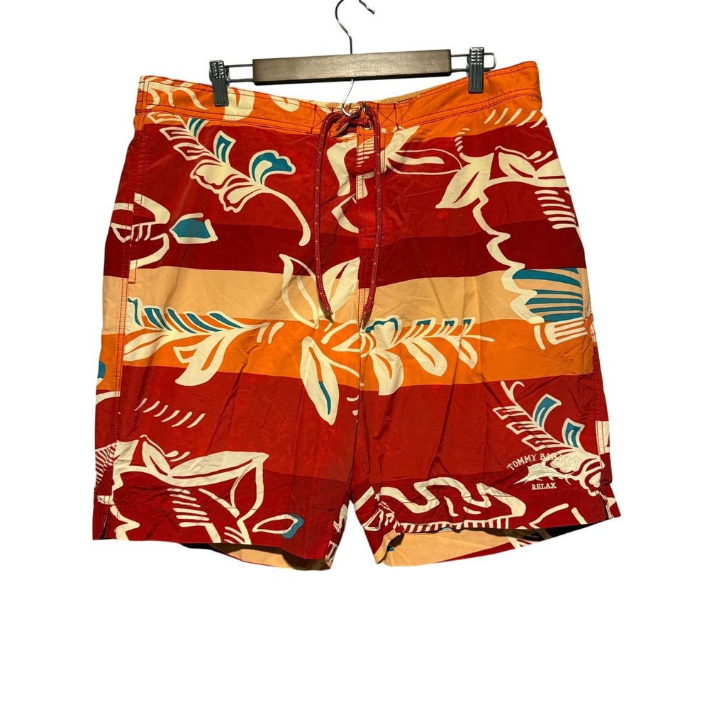 Tommy Bahama Mens Tropical Island Swim Trunks Lined XL Quick Dry Vacation Beach‎